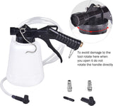 Aain 1-Liter Vacuum Brake Fluid Bleeder - Brake Bleeder kit - Hanging Hook and Locking Trigger Allows for Hands Free Operation