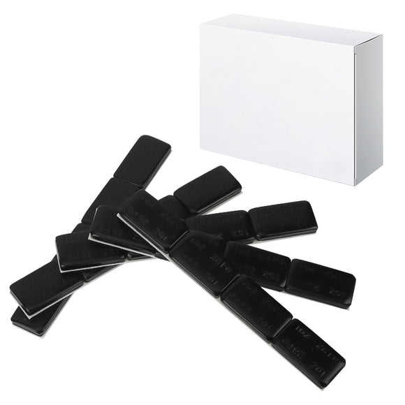 Aain 1oz, Black, Adhesive Stick on Wheel Weights, EasyPeel Type. Cars, Trucks, SUVs, Motorcycles, Low Profile, 36 Strips/Box,144pcs