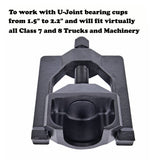 AAIN Heavy Duty Automotive U Joint Remover Puller Tool 1.5in to 2.2in, for Spicer Meritor Rockwell Class 7 and Class 8 Trucks, Easy-to-Use U Joint Puller