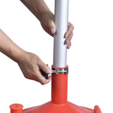 Aain 8 Gallon Portable Upright Oil Drain | Easily Recycle Automotive Waste Fluids | Adjustable Funnel Height | Use with Car Lifts | 16.5 Inch Funnel w/Built-in Strainer | Industrial Fluid Drain Tank