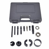 Aain 14 PCS Power Steering Line Disconnect Pulley Puller Removal and Installer Tool Kit, AC Automotive Remover Set for Water Vacuum Pump and alternator pulleys for GM/FORD/CHRYSLER, Black