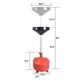 Aain 8 Gallon Portable Upright Oil Drain | Easily Recycle Automotive Waste Fluids | Adjustable Funnel Height | Use with Car Lifts | 16.5 Inch Funnel w/Built-in Strainer | Industrial Fluid Drain Tank